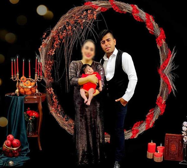 عکس آتلیه شب یلدا سه نفره