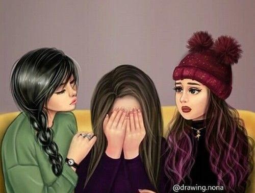عکس سه نفره برای پروفایل دخترانه
