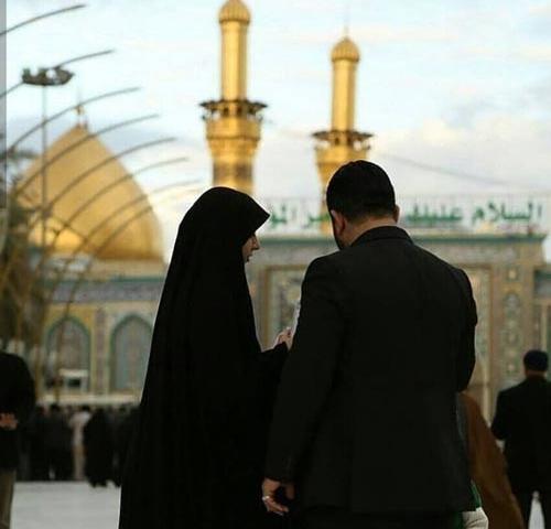 زوج عکس عاشقانه مذهبی دونفره