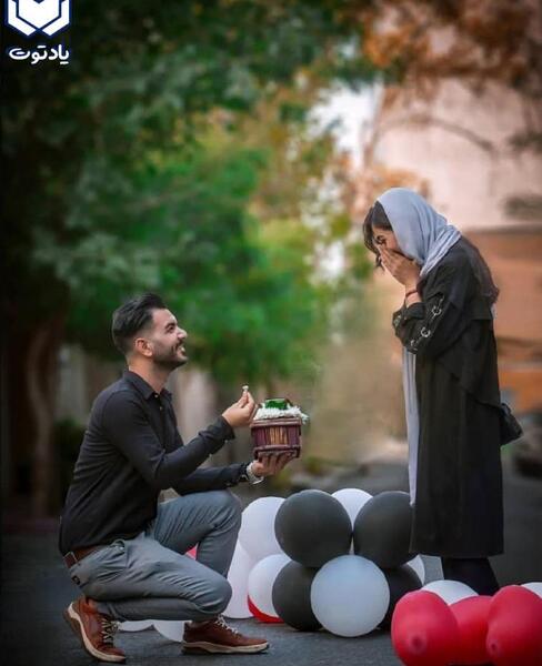 مدل عکس دونفره با کیک
