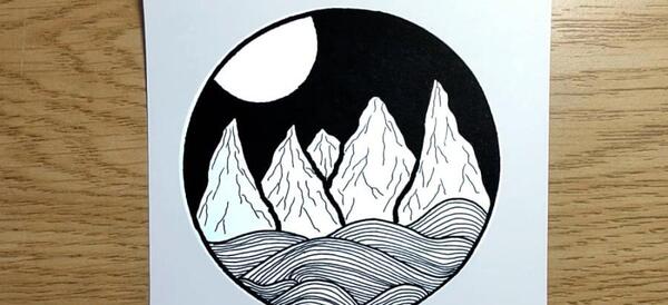 عکس نقاشی دخترانه دایره