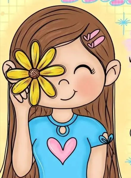 عکس نقاشی دخترانه سخت با مداد رنگی