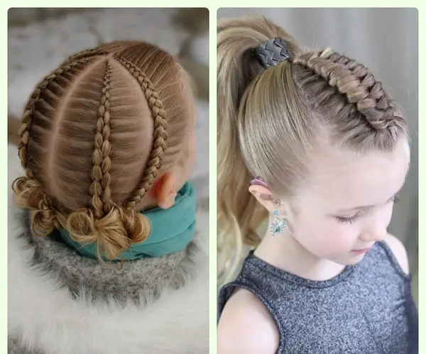 عکس نقاشی مو دخترانه ساده کودکانه