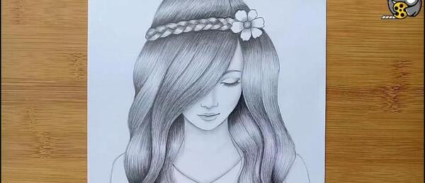 عکس نقاشی دخترانه ی شیک و آسان