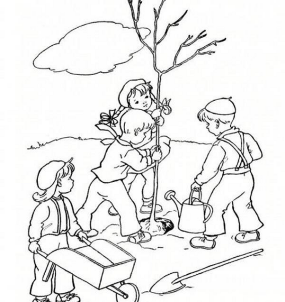 عکس نقاشی دخترانه درباره طبیعت