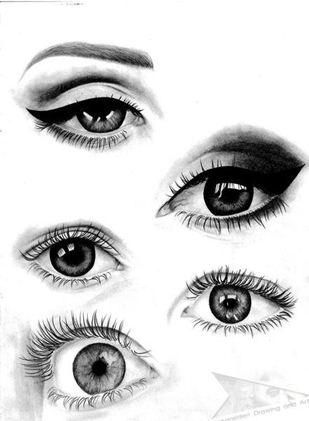 عکس نقاشی دخترانه عاشقانه غمگین