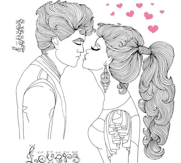عکس نقاشی عاشقانه دخترانه و پسرانه