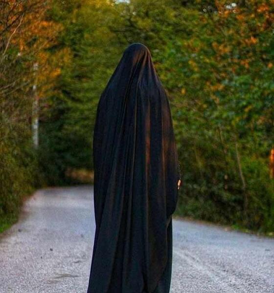 عکس ترسناک زن چادری