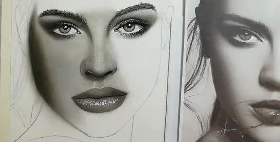 عکس مدل نقاشی سیاه قلم برای مبتدی