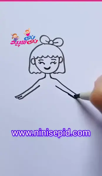 عکس نقاشی دخترانه زیبای قشنگ