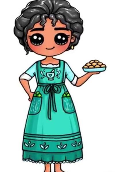 عکس نقاشی دخترانه شخصیت کارتونی