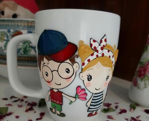 عکس طرح برای نقاشی روی لیوان سفالی