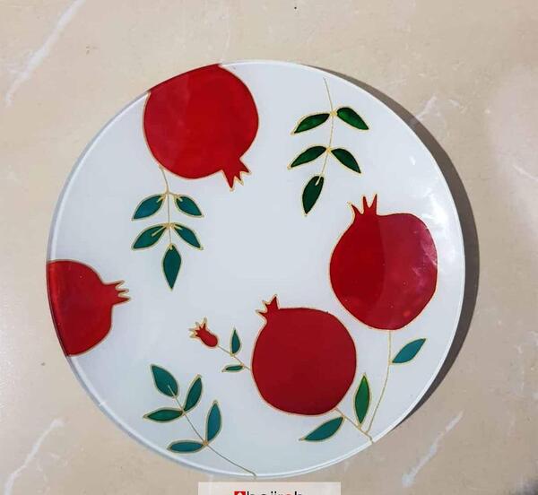 عکس طرح انار برای نقاشی روی سفال