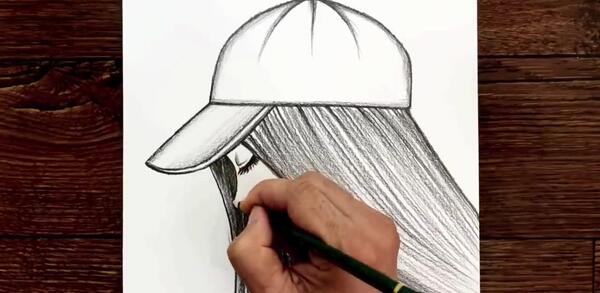 عکس نقاشی دخترانه جدید آسان مرحله به مرحله