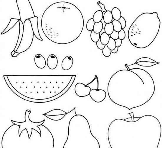عکس نقاشی دخترانه میوه ای