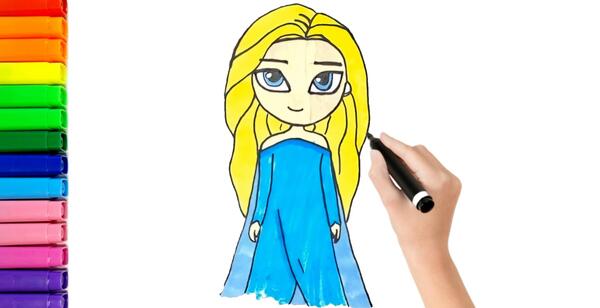 عکس طرح نقاشی السا آنا