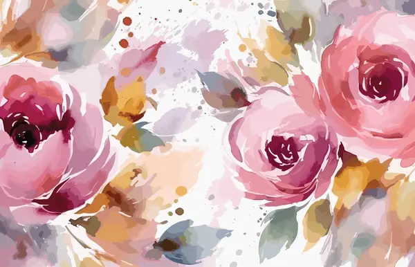 عکس طرح نقاشی آبرنگ گل