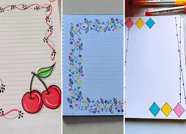 عکس طرح نقاشی برای دفتر مشق کلاس اولی