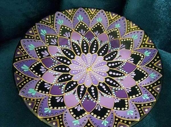 عکس طرح جدید نقاشی روی سفال