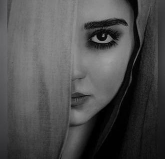 عکس طرح نقاشی حرفه ای سیاه قلم