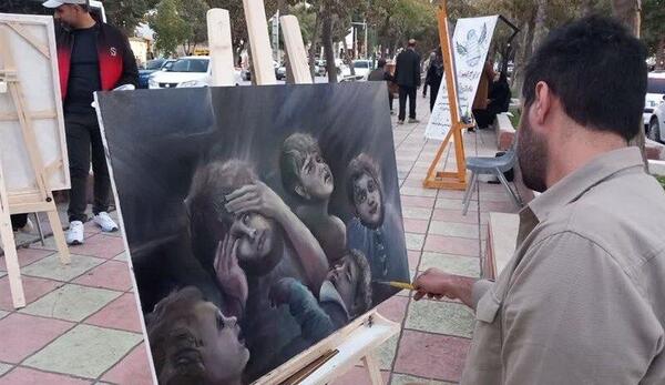 عکس طرح نقاشی برای کودکان غزه