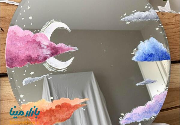 عکس طرح نقاشی روی شیشه با گواش