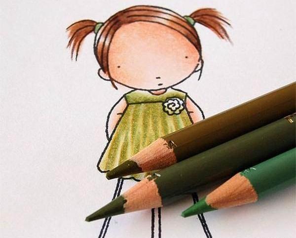عکس طرح ساده برای نقاشی با مداد رنگی