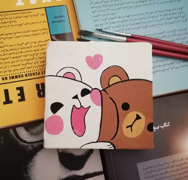 عکس طرح فانتزی نقاشی با گواش