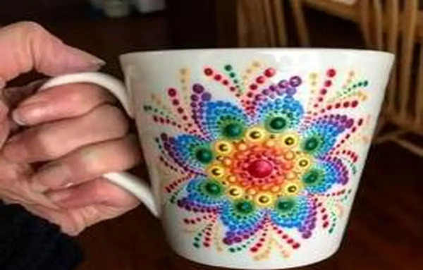 عکس طرح نقاشی رو لیوان