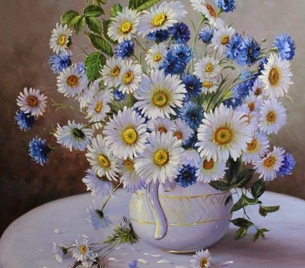 عکس مدل های نقاشی رنگ روغن ساده