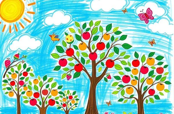 عکس طرح منظره برای نقاشی ساده