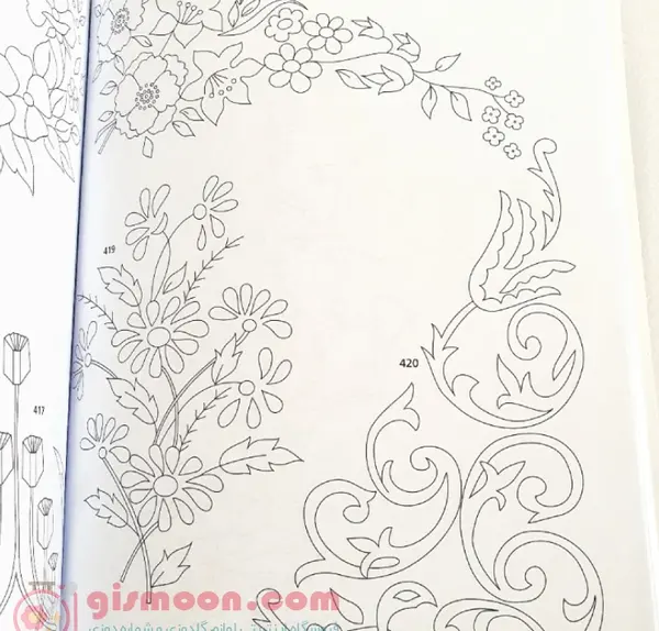 عکس طرح نقاشی ساده برای گلدوزی