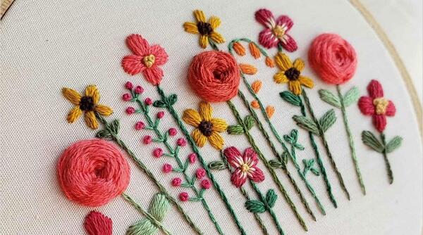 عکس طرح نقاشی ساده برای گلدوزی