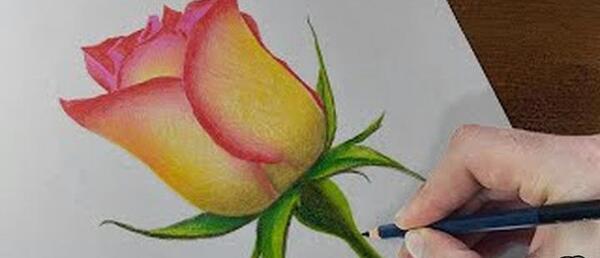 عکس طرح نقاشی مداد رنگی ساده