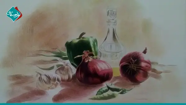 عکس طرح نقاشی مداد رنگی پیشرفته
