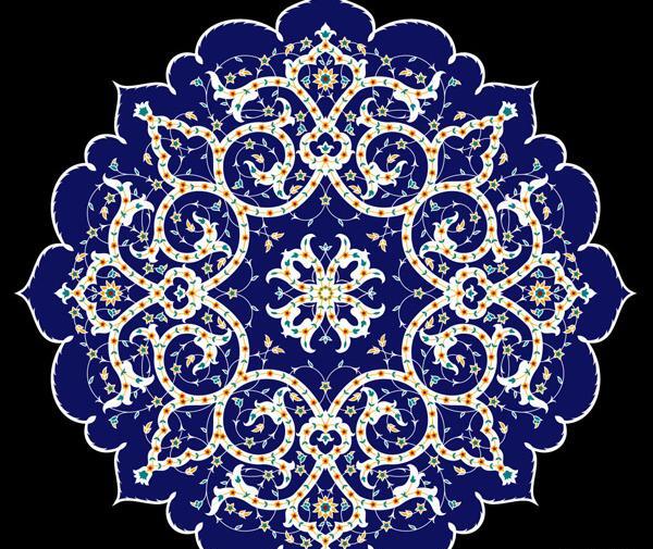 عکس طرح شمسه ساده برای نقاشی