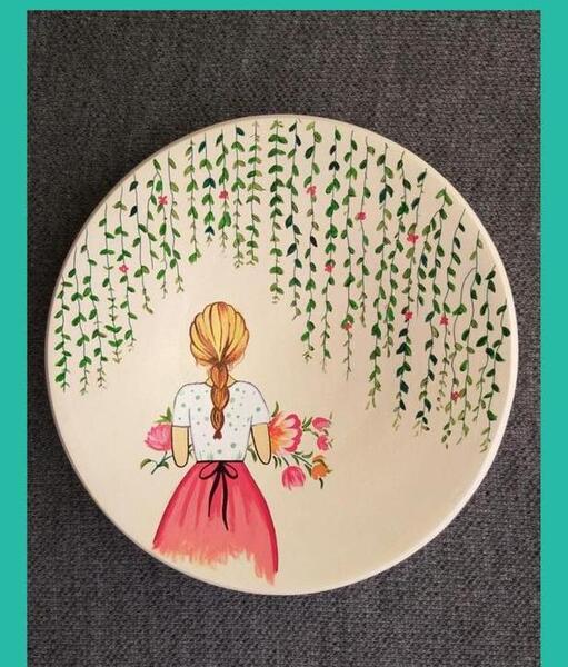 عکس یک طرح ساده برای نقاشی روی سفال