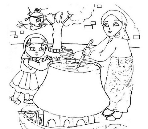 عکس طرح نقاشی محرم برای کودکان