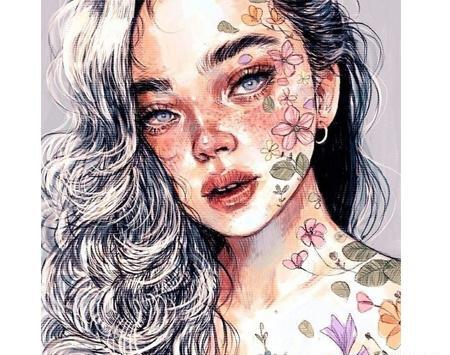عکس طرح نقاشی ویترای دخترانه