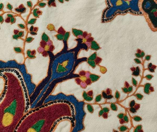 عکس طرح نقاشی بته جقه با مداد رنگی ساده