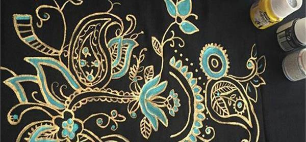 عکس طرح برای نقاشی روی پارچه ساده