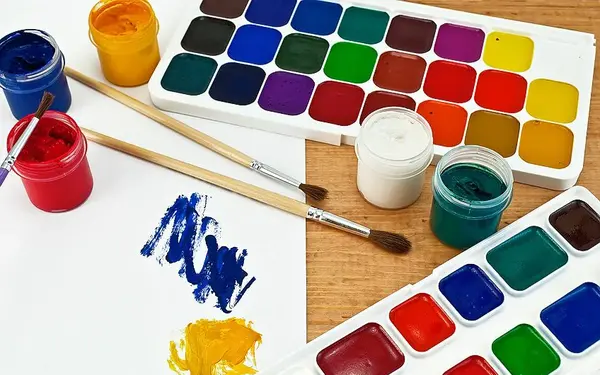 عکس طرح ساده برای نقاشی با گواش روی کاغذ