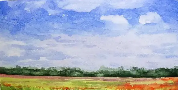 عکس طرح ساده برای نقاشی با آبرنگ