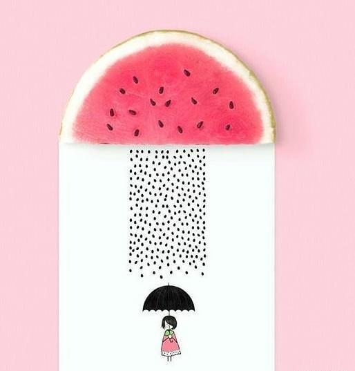 عکس طرح نقاشی یلدا روی بوم
