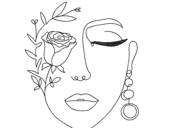 عکس طرح ساده فانتزی برای نقاشی