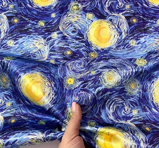 عکس پارچه طرح نقاشی ونگوگ