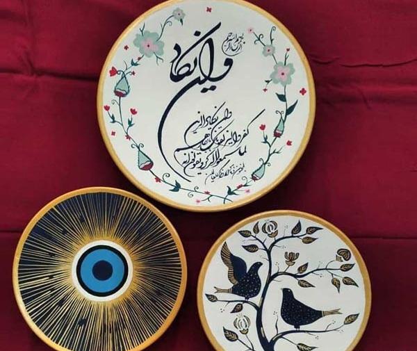عکس طرح نقاشی روی ظرف