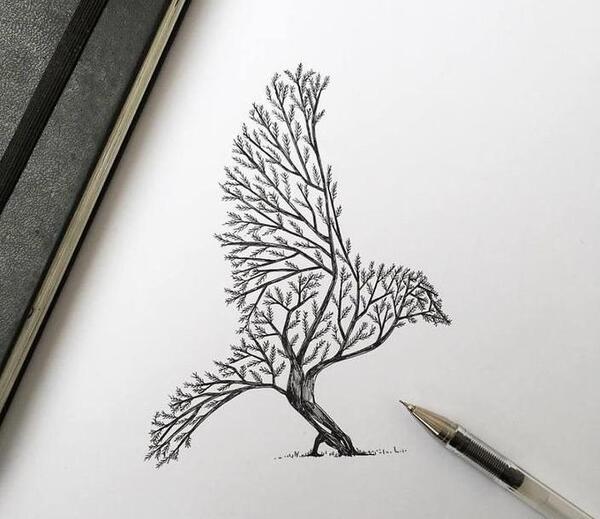 عکس طرح نقاشی ساده برای طراحی