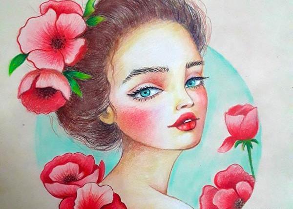عکس طرح های نقاشی ساده با مداد رنگی
