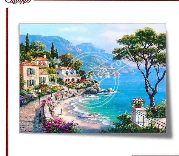 عکس طرح نقاشی دیواری طبیعت